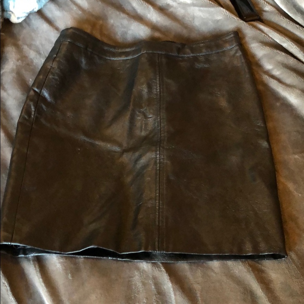 Leather skirt
